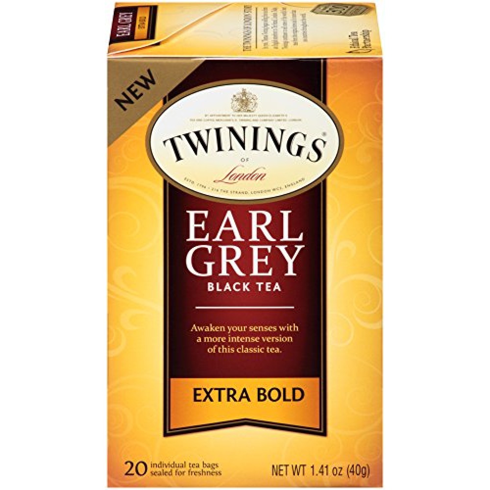 Twinings Extra Bold Earl Grey Black Tea (6x20 Ct)