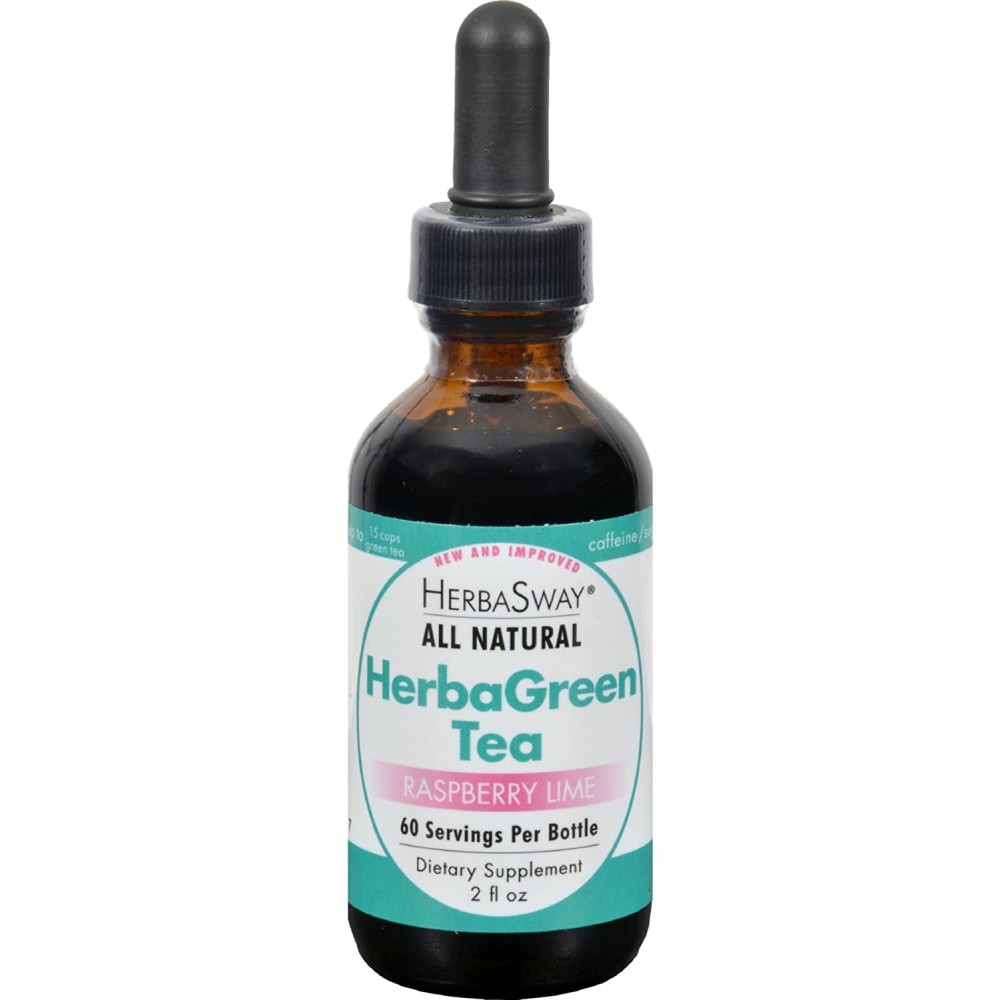 Herbasway Laboratories HerbaGreen Tea Raspberry Lime 2 fl Oz