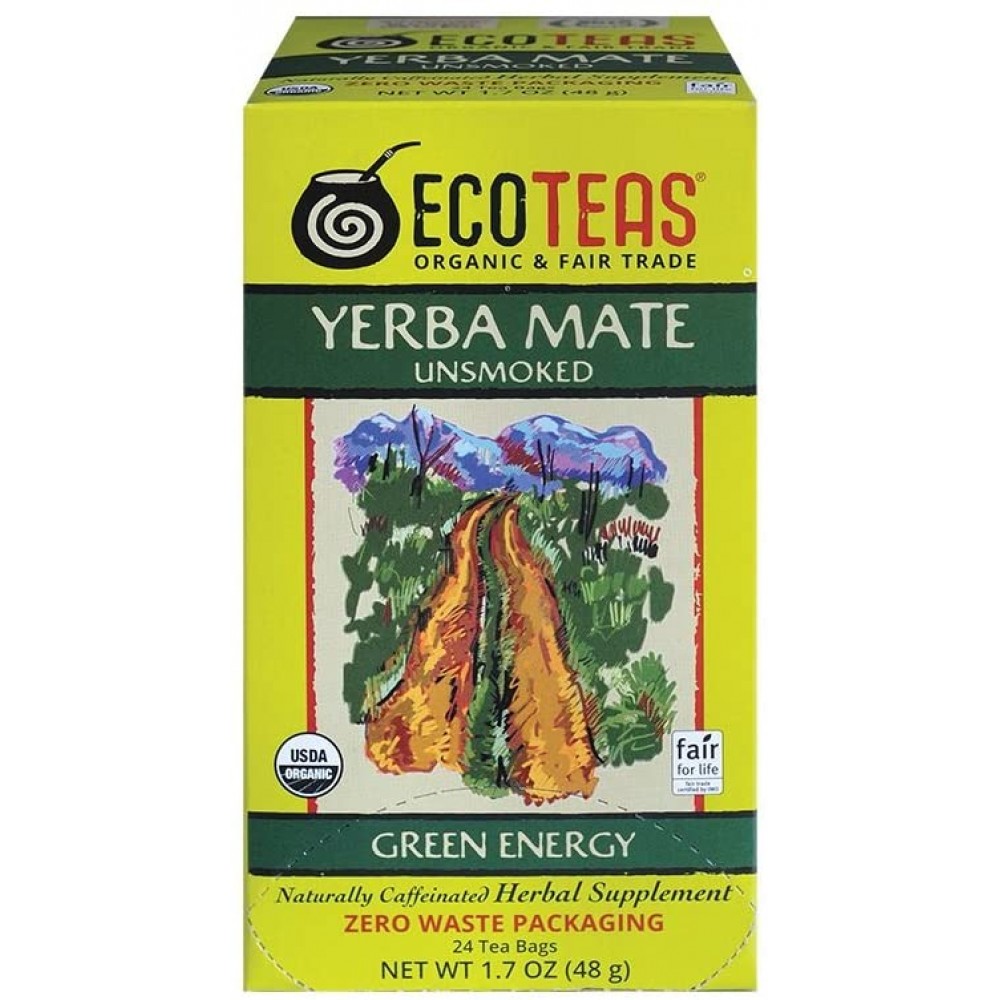 ECOTEAS Yerba Mate Tea Bags (6x24ct)