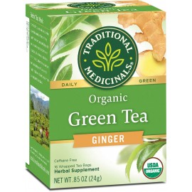 Traditional Medicinals Green Tea With Ginger (6x16 Bag)