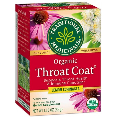 Traditional Medicinals Lemon Echinacea Throat Herb Tea (1x16 Bag)