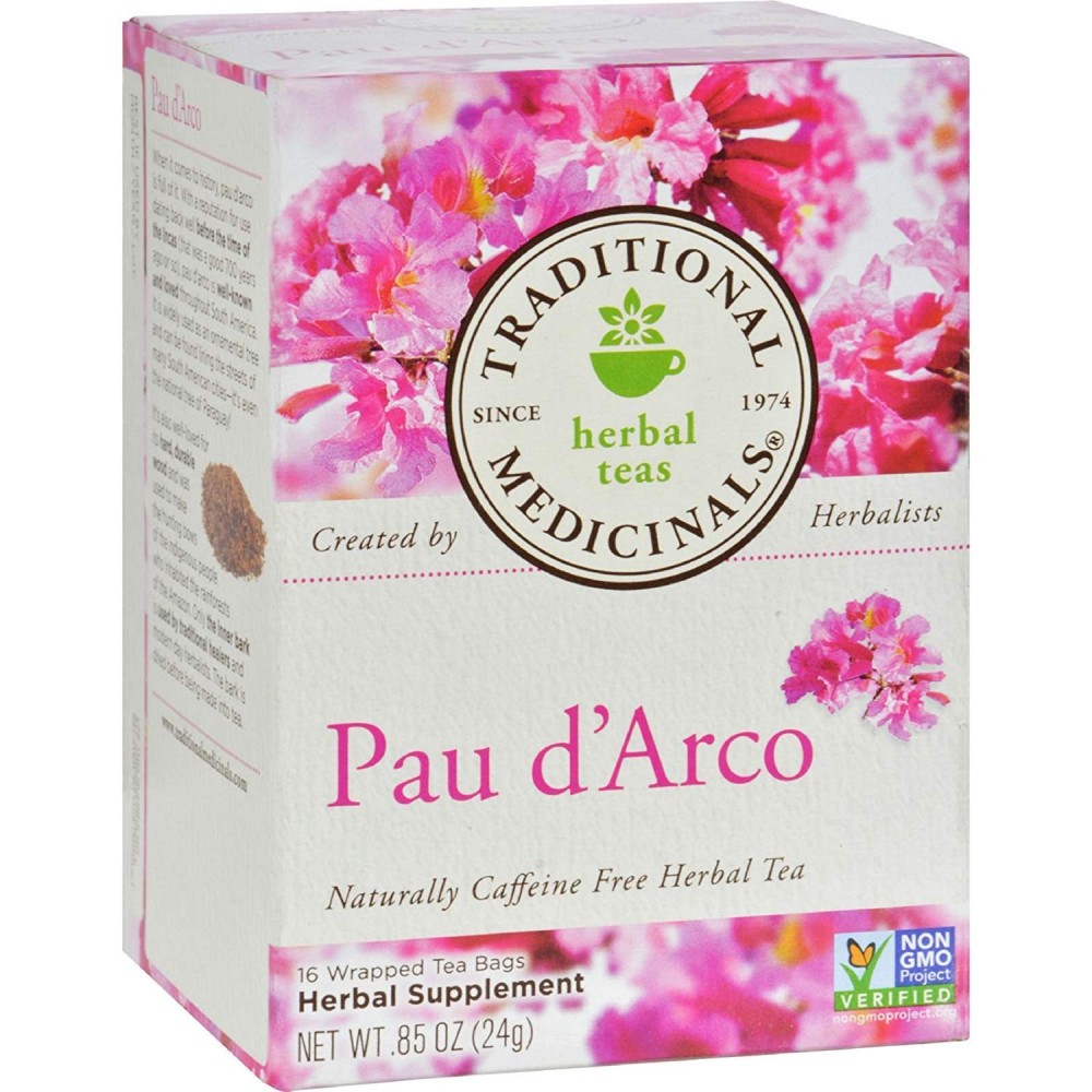 Traditional Medicinals Pau D'arco Herb Tea (1x16 Bag)