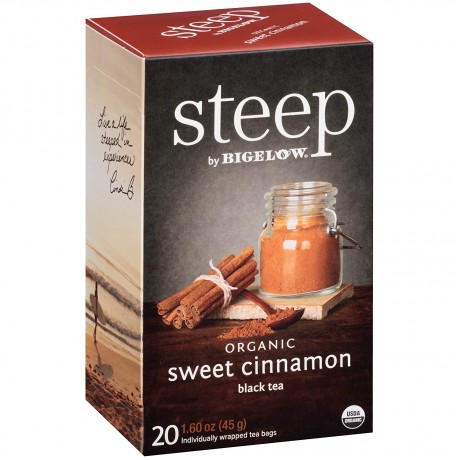 Bigelow Steep Organic Sweet Cinnamon Black Tea (6x20 BAG )