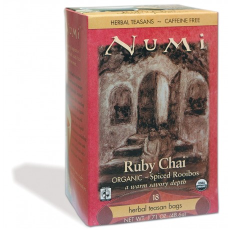 Numi Tea Ruby Chai Herbal Tea (6x18 Bag)