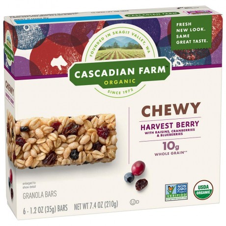 Cascadian Farms Harvest Berry Granola Bar (12x7.4 Oz)