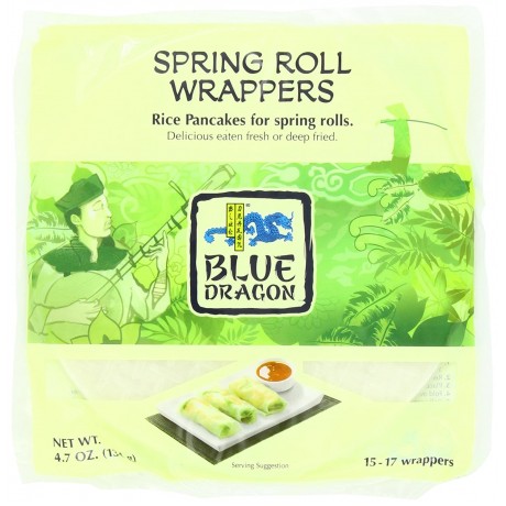 Blue Dragon Vietnamese Spring Roll Wrappers (12x4.7Oz)