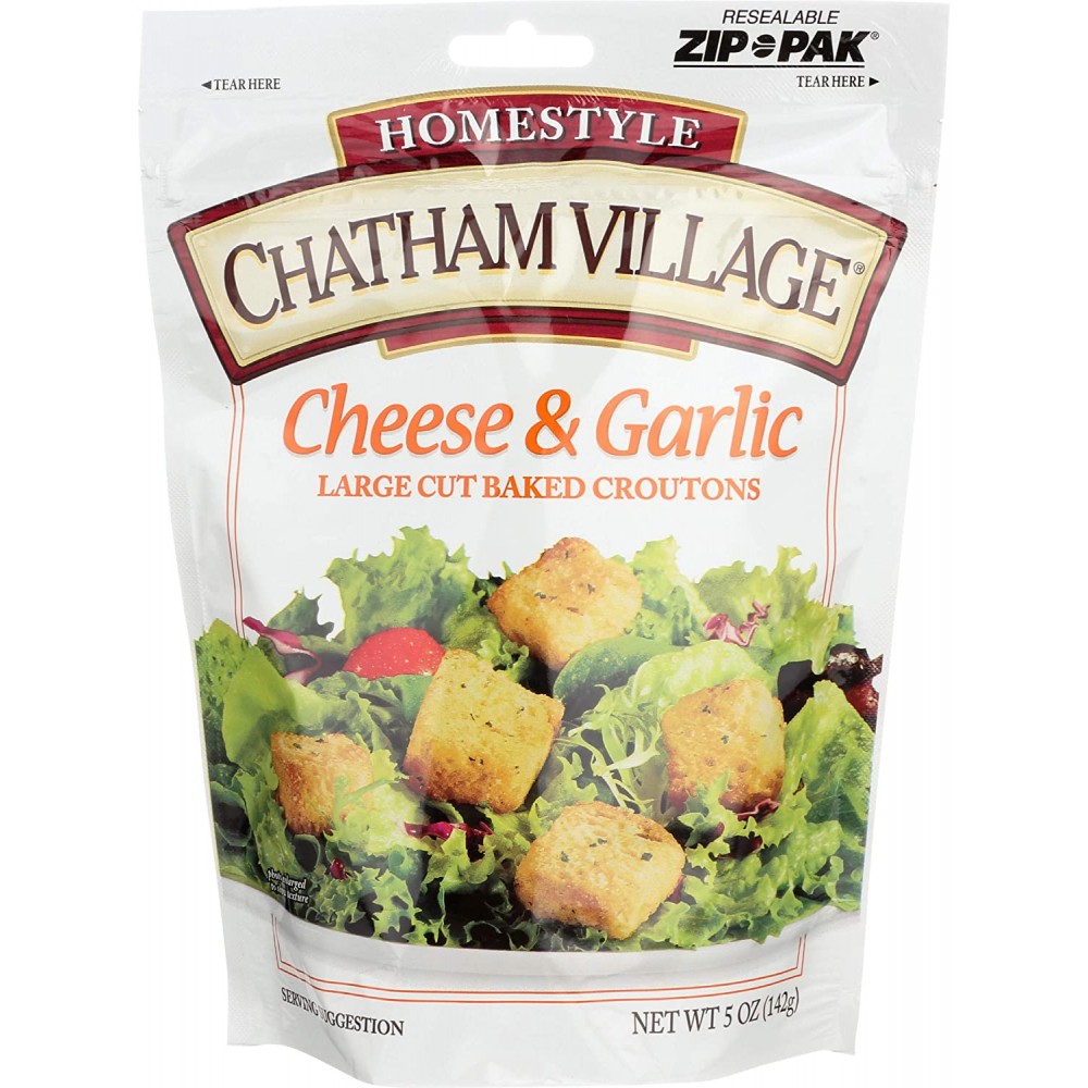 Chatham Village Cheese & Garlic Croutons (12x5 Oz)