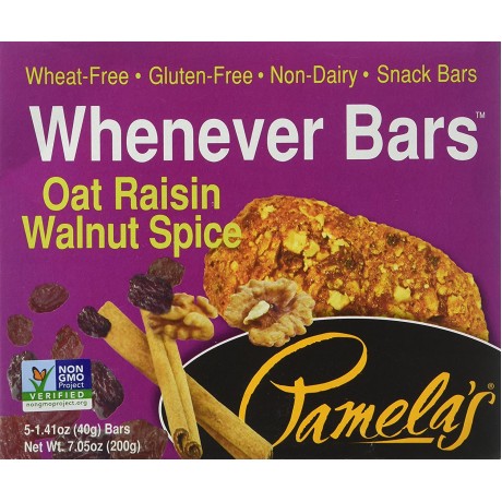 Pamela's Oat Raisin Walnut Spice Bars (6x5 CT)