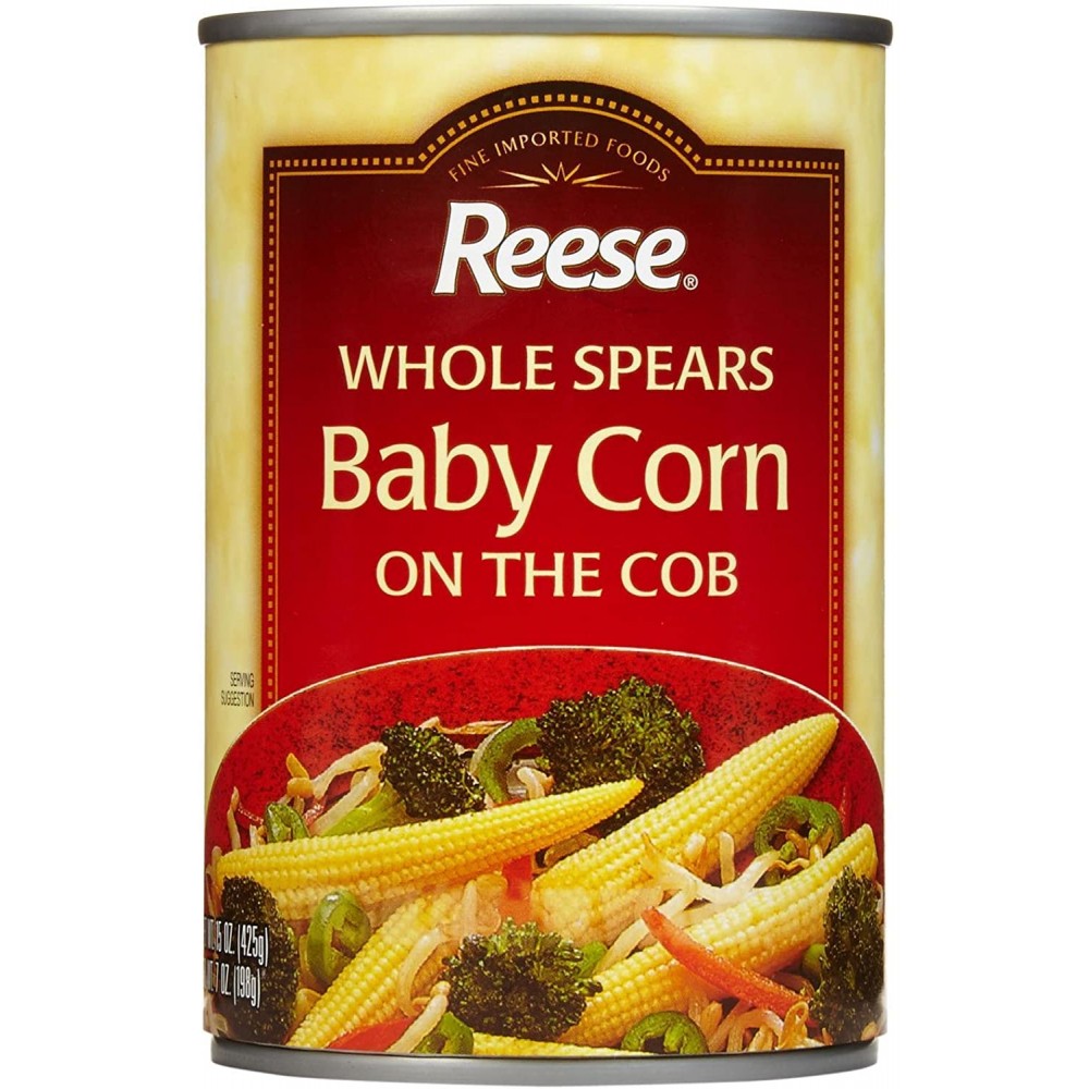 Reese Whole Spear Baby Corn On Cob (12x15Oz)