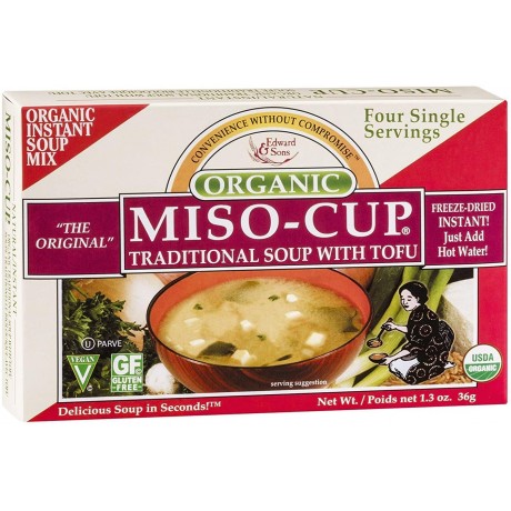 Edward & Sons Traditional Miso-Cup With Tofu (12x1.3 Oz)