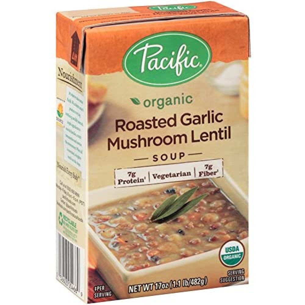 Pacific Natural Foods Gar/Mush Lntl Sp (12x17OZ )