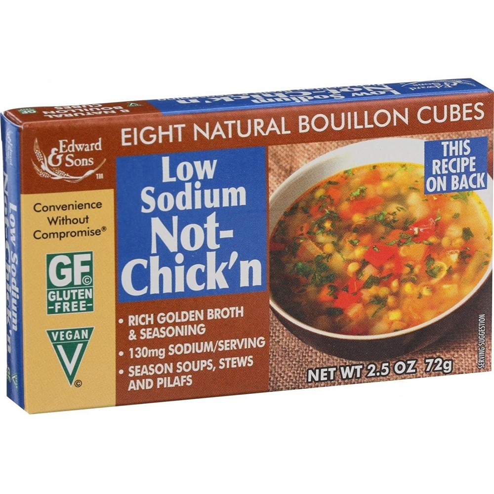 Edward & Sons No Chicken Boulln Lowsod (12x2.5OZ )